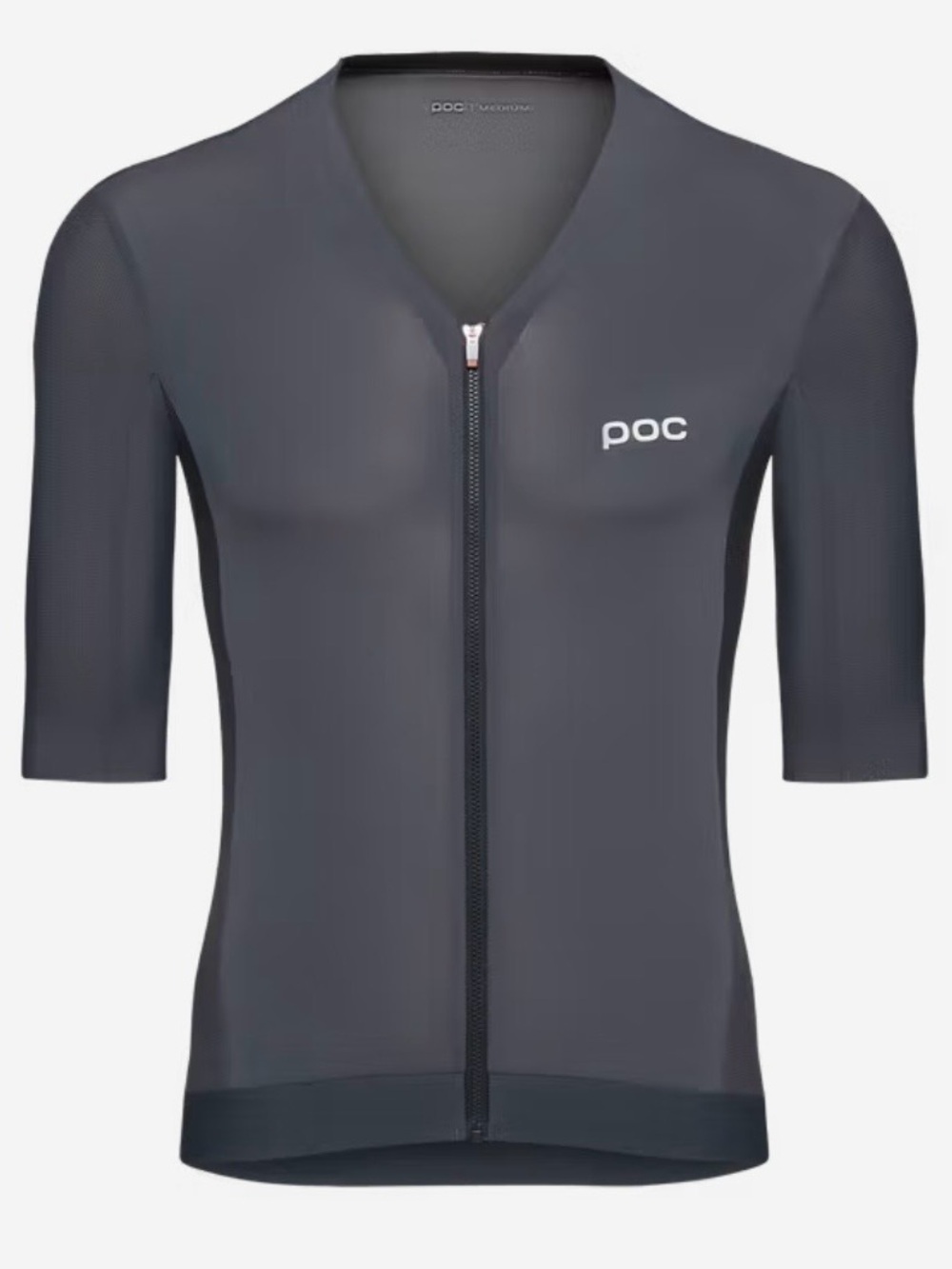 POC Men's Raceday Short Sleeve Jersey Sylvanite Grey Medium